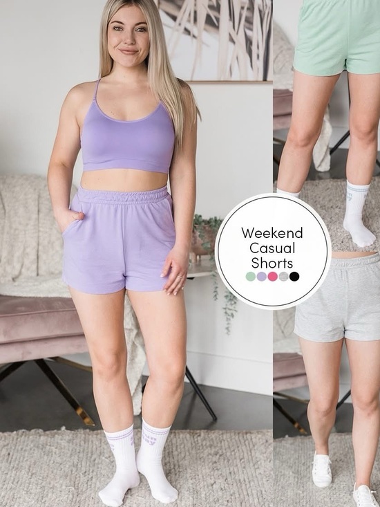 Only Pants - Weekend Casual Shorts 🍒 Lilac, Size Small **with stretch